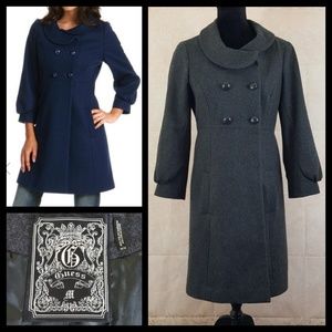 Guess Wool Blend Pea Coat Sz Medium